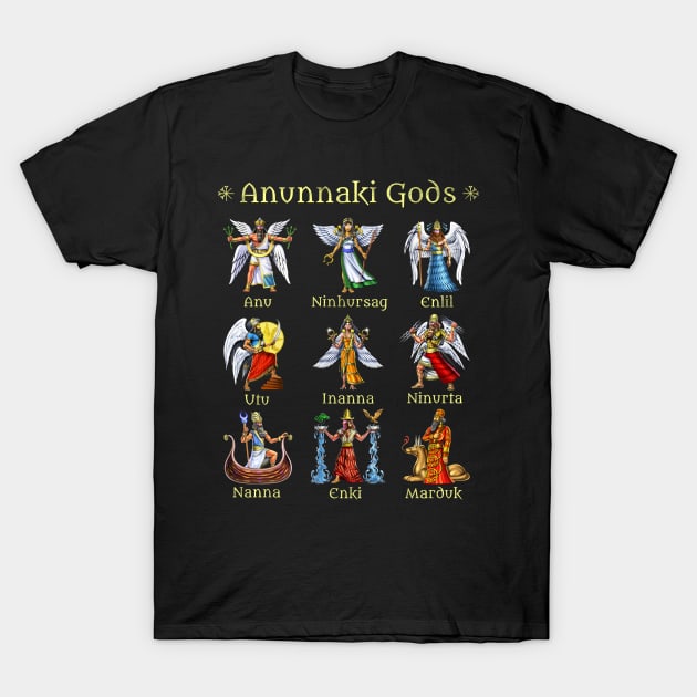 Anunnaki Gods T-Shirt by underheaven